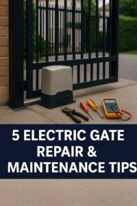 5 Electric Gate Repair And Maintenance Tips