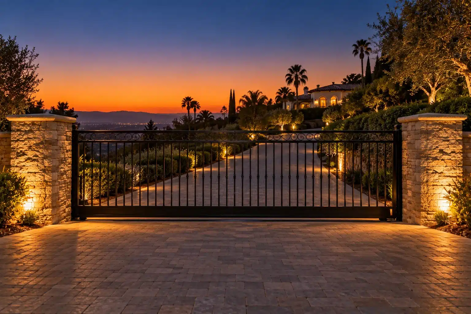 Garage door repair Woodland Hills home exterior with a modern sectional garage door